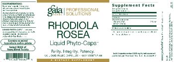 Gaia Herbs Professional Solutions Rhodiola Rosea Liquid Phyto-Caps - supplement