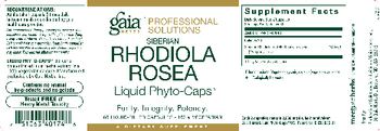 Gaia Herbs Professional Solutions Siberian Rhodiola Rosea Liquid Phyto-Caps - supplement