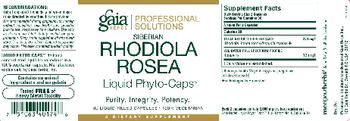 Gaia Herbs Professional Solutions Siberian Rhodiola Rosea Liquid Phyto-Caps - supplement