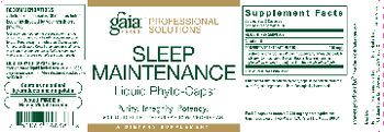 Gaia Herbs Professional Solutions Sleep Maintenance Liquid Phyto-Caps - supplement