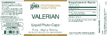 Gaia Herbs Professional Solutions Valerian Liquid Phyto-Caps - supplement