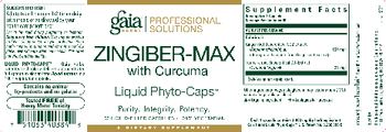 Gaia Herbs Professional Solutions Zingiber-Max With Curcuma Liquid Phyto-Caps - supplement