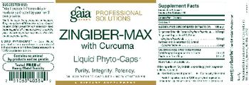 Gaia Herbs Professional Solutions Zingiber-Max With Curcuma Liquid Phyto-Caps - supplement