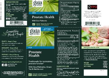 Gaia Herbs Prostate Health With Saw Palmetto - herbal supplement