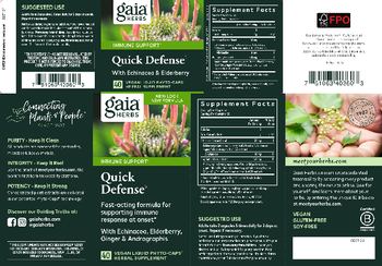 Gaia Herbs Quick Defense - herbal supplement