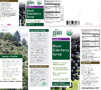 Gaia Herbs RapidRelief Black Elderberry Syrup - supplement