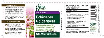 Gaia Herbs RapidRelief Echinacea Goldenseal - supplement