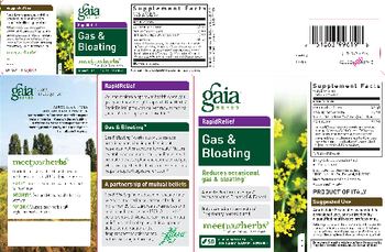 Gaia Herbs RapidRelief Gas & Bloating - supplement