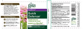Gaia Herbs RapidRelief Quick Defense - supplement