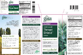 Gaia Herbs RapidRelief Sage & Aloe Throat Shield Spray - supplement