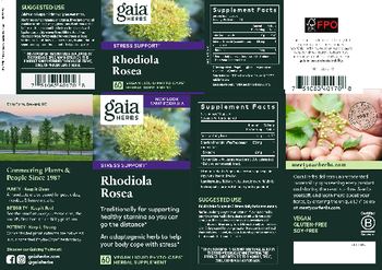 Gaia Herbs Rhodiola Rosea - herbal supplement