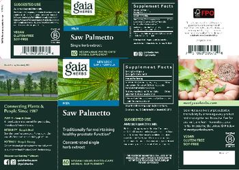 Gaia Herbs Saw Palmetto - herbal supplement