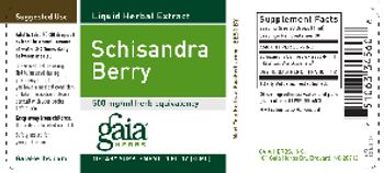 Gaia Herbs Schisandra Berry - supplement
