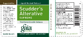 Gaia Herbs Scudder's Alterative Supreme - supplement