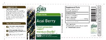 Gaia Herbs Single Herbs Acai Berry - supplement