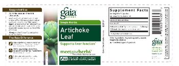 Gaia Herbs Single Herbs Artichoke Leaf - supplement
