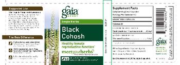 Gaia Herbs Single Herbs Black Cohosh - supplement