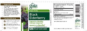 Gaia Herbs Single Herbs Black Elderberry - supplement