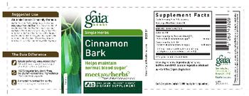 Gaia Herbs Single Herbs Cinnamon Bark - supplement