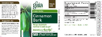 Gaia Herbs Single Herbs Cinnamon Bark - supplement