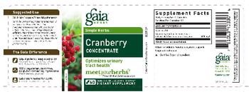 Gaia Herbs Single Herbs Cranberry Concentrate - supplement