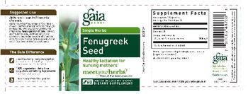 Gaia Herbs Single Herbs Fenugreek Seed - supplement