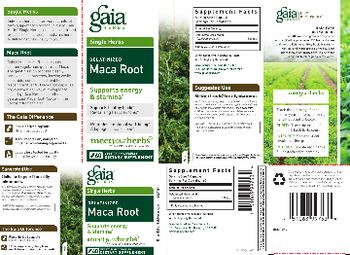 Gaia Herbs Single Herbs Gelatanized Maca Root - supplement