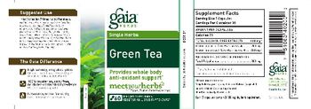Gaia Herbs Single Herbs Green Tea - supplement