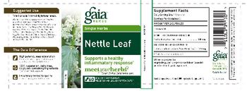 Gaia Herbs Single Herbs Nettle Leaf - supplement