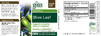 Gaia Herbs Single Herbs Olive Leaf - supplement