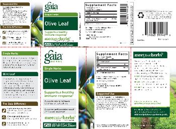 Gaia Herbs Single Herbs Olive Leaf - supplement