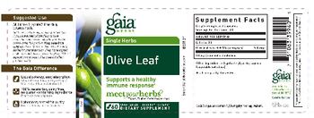 Gaia Herbs Single Herbs Olive Leaf - supplement