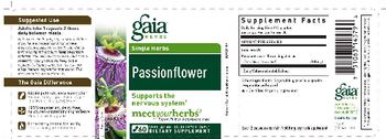 Gaia Herbs Single Herbs Passionflower - supplement