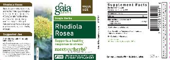 Gaia Herbs Single Herbs Rhodiola Rosea - supplement