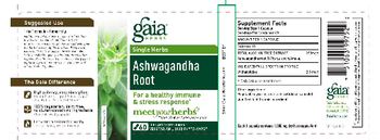 Gaia Herbs Single Herbs Single Herbs Ashwagandha Root - supplement