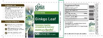 Gaia Herbs Single Herbs Single Herbs Ginkgo Leaf - supplement
