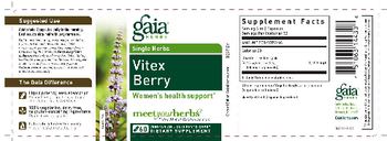 Gaia Herbs Single Herbs Vitex Berry - supplement