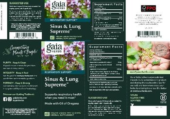 Gaia Herbs Sinus & Lung Supreme - herbal supplement