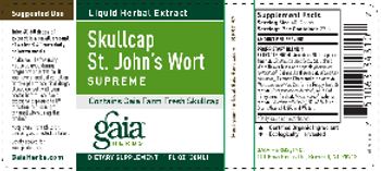 Gaia Herbs Skullcap St. John's Wort Supreme - supplement