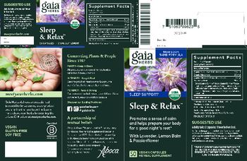 Gaia Herbs Sleep & Relax - herbal supplement