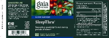 Gaia Herbs SleepThru - herbal supplement