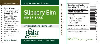 Gaia Herbs Slippery Elm Inner Bark - supplement