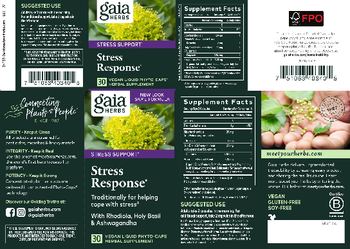 Gaia Herbs Stress Response - herbal supplement