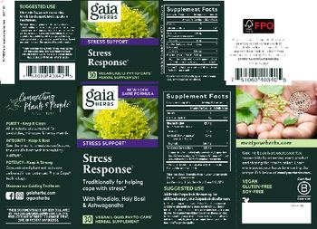 Gaia Herbs Stress Response - herbal supplement