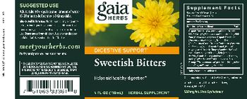 Gaia Herbs Sweetish Bitters - herbal supplement