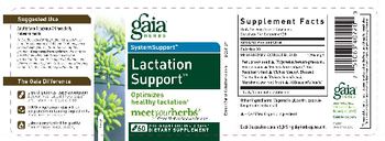 Gaia Herbs SystemSupport Lactation Support - supplement