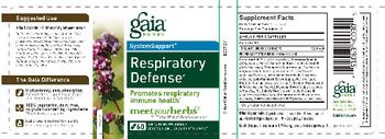 Gaia Herbs SystemSupport Respiratory Defense - supplement