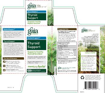 Gaia Herbs SystemSupport Thyroid Support - supplement