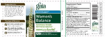 Gaia Herbs SystemSupport Women's Balance - supplement