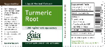 Gaia Herbs Turmeric Root - supplement